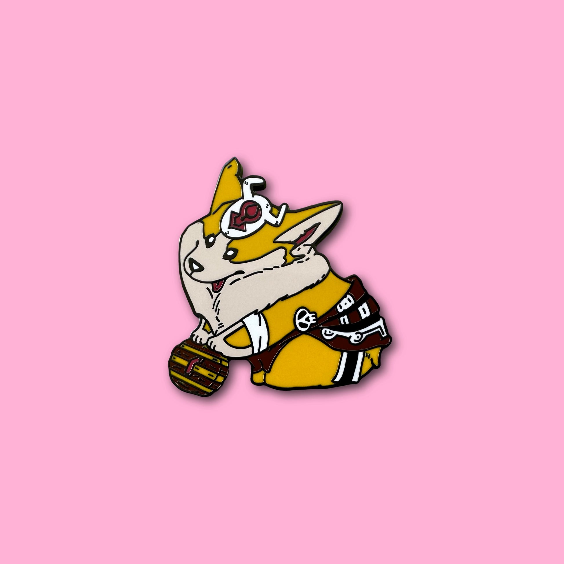 Corgi Hilichurl Enamel Pin